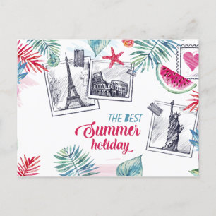 Postales de vacaciones de verano acuático