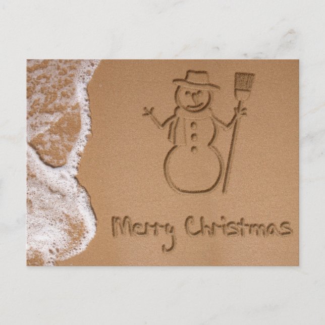 Postales de vacaciones de verano para navidades (Anverso)