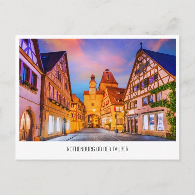 Postales de vacaciones para viajes de Rothenburg o (Anverso)