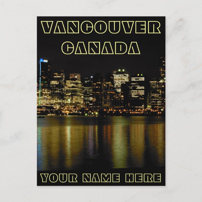 Postales de Vancouver Personalizar tarjeta postal  (Anverso)