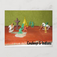 Postales de vaqueros e indios