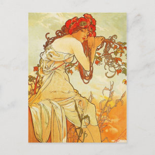 Postales de verano de Alphonse Mucha