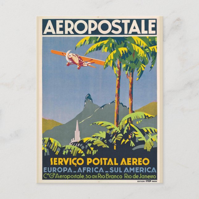 Postales de viaje de aeródromos de época (Anverso)