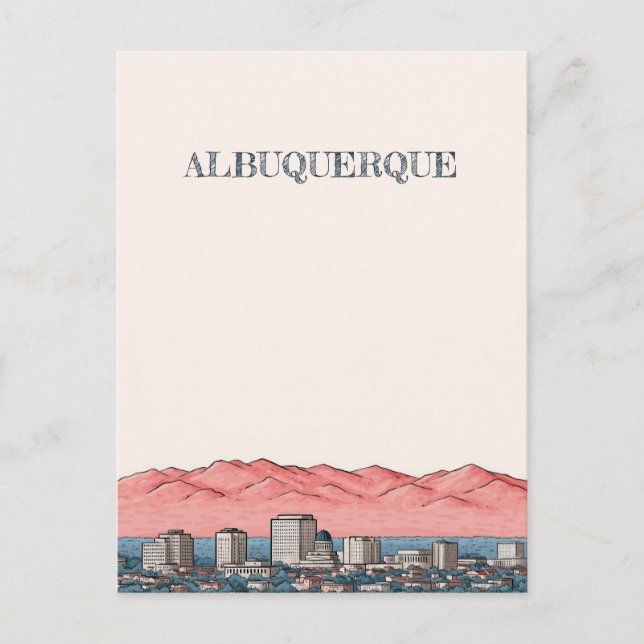 Postales de viaje de Albuquerque Nuevo México (Anverso)