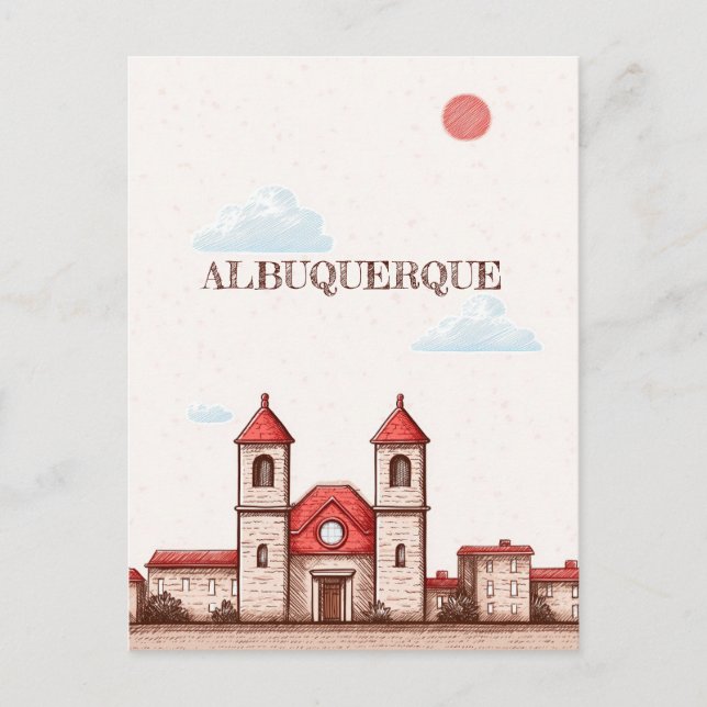 Postales de viaje de Albuquerque Nuevo México (Anverso)