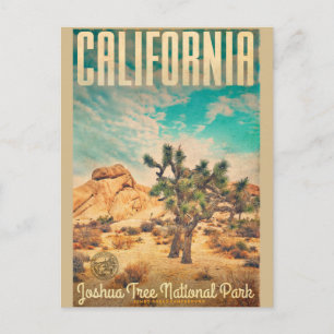 Postales de viaje de árbol Joshua de California