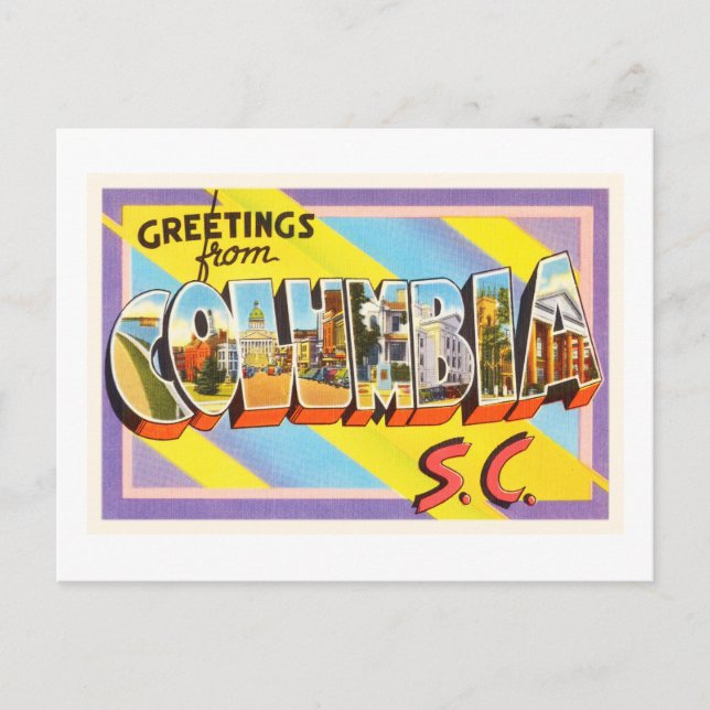 Postales de viaje de Columbia South Carolina SC Vi (Anverso)