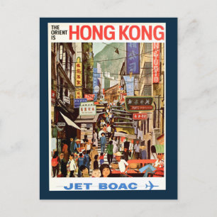 Postales de viaje de Hong Kong antiguas