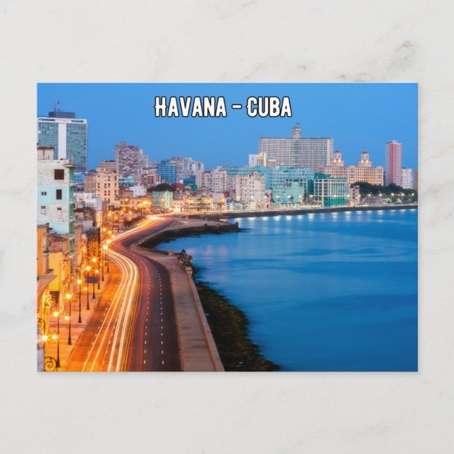Postales de viaje de La Habana Cuba (Anverso)