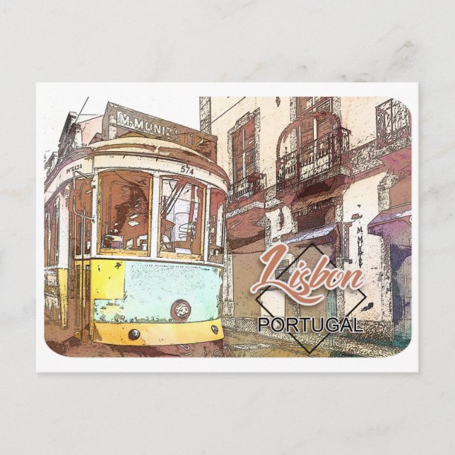 Postales de viaje de Lisboa y Portugal (Anverso)