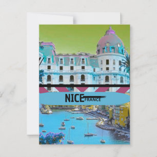 Postales de viaje de Nice France, Nice Postcard, N