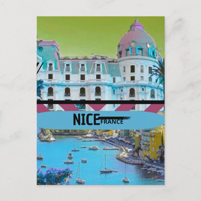 Postales de viaje de Nice France, Nice Postcard, N (Anverso)