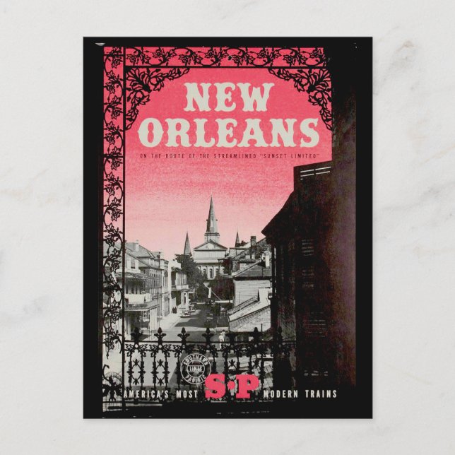 Postales de viaje de Nueva Orleans (Anverso)