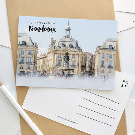 Postales de viaje de Place de la Bourse Bordeaux F
