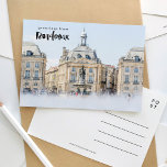 Postales de viaje de Place de la Bourse Bordeaux F<br><div class="desc">acuarela con letras de mano. Foto tomada de Burdeos,  Francia.</div>