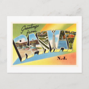 Postales de viaje de Rahway New Jersey NJ Old Vint