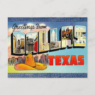 Postales de viaje de Texas para adultos de Dallas