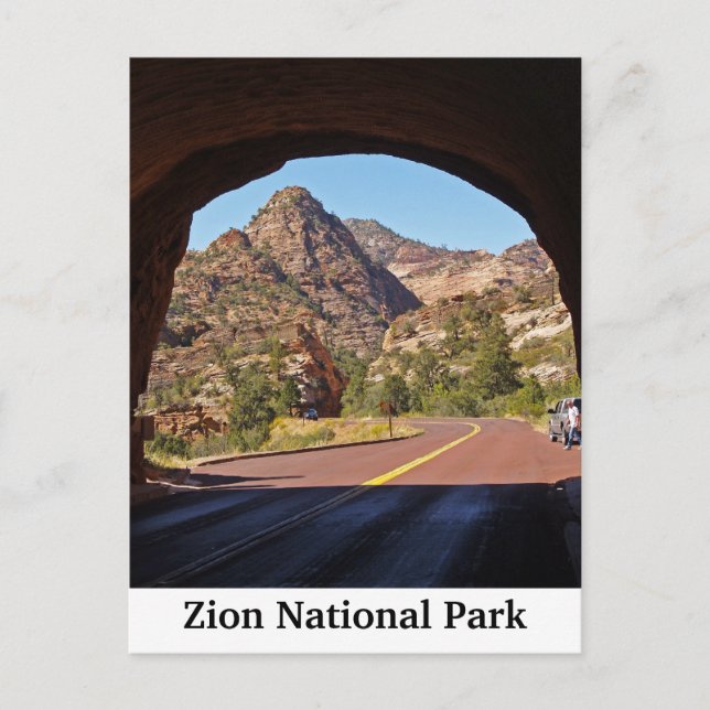 Postales de viaje de Utah del Parque Nacional Zion (Anverso)