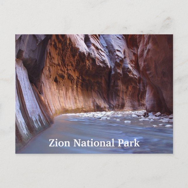 Postales de viaje de Utah del Parque Nacional Zion (Anverso)