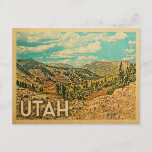 Postales de viaje de Utah Vintage