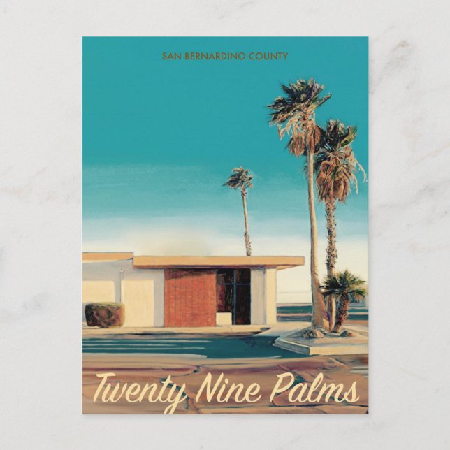 Postales de viaje de vintage 29 Palms (Anverso)