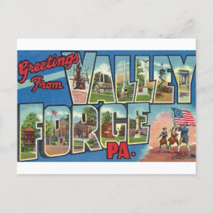 Postales de viaje de vintage de Valley Forge Penns