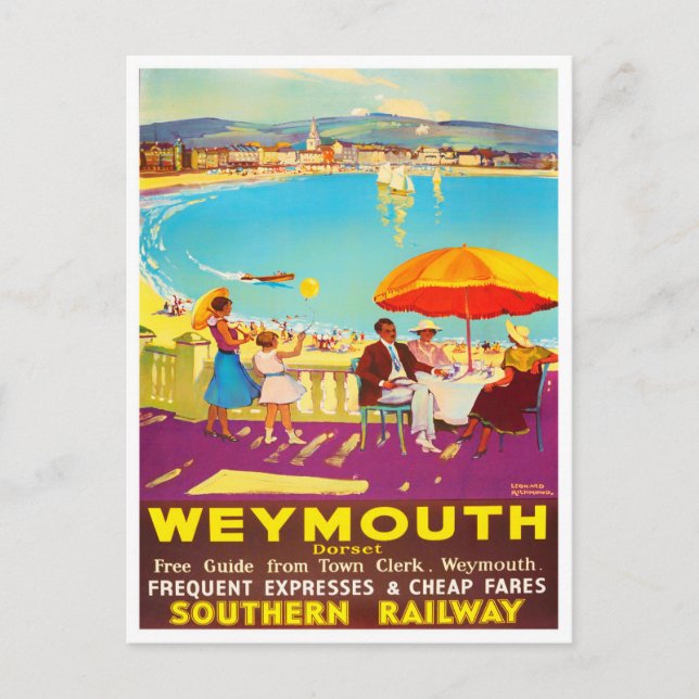 Postales de viaje de Weymouth England (Anverso)