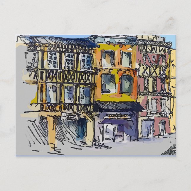 Postales de viaje en el trimestre francés (Anverso)