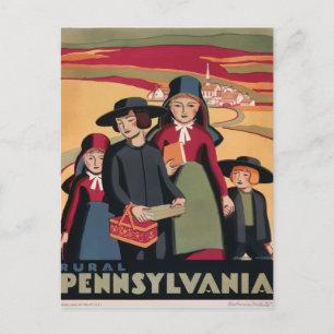 Postales de viaje retro vintage Pennsylvania USA