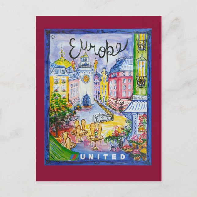 Postales de viajes de Europa (Anverso)