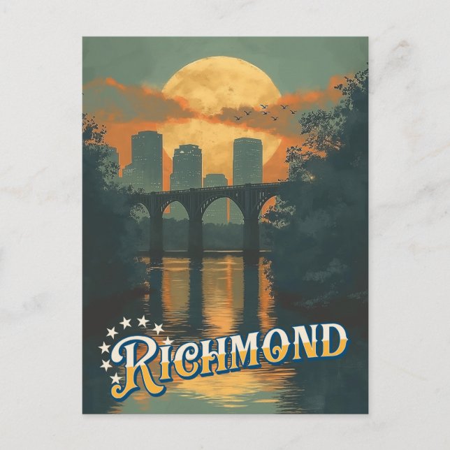 Postales de Viajes de Vintage - Richmond, Virginia (Anverso)