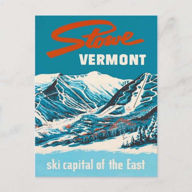 Postales de Viajes de Vintage - Stowe Vermont (Anverso)