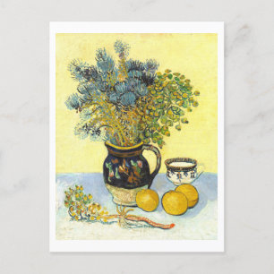 Postales de Vincent van Gogh Still Life with Flowc