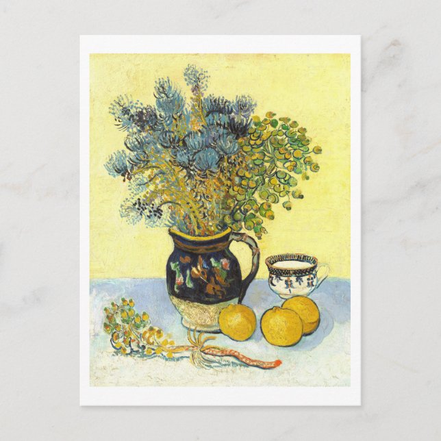 Postales de Vincent van Gogh Still Life with Flowc (Anverso)