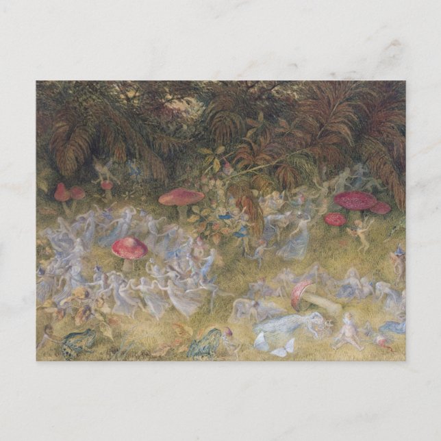 Postales de vintage Fairy Rings and Toadstools (Anverso)