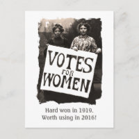 Postales de Vintage Women Vote 2016