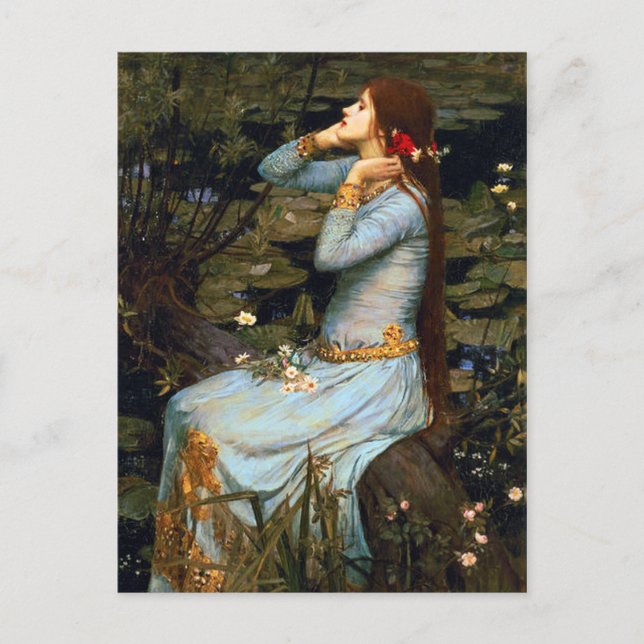 Postales de Waterhouse Ophelia (Anverso)
