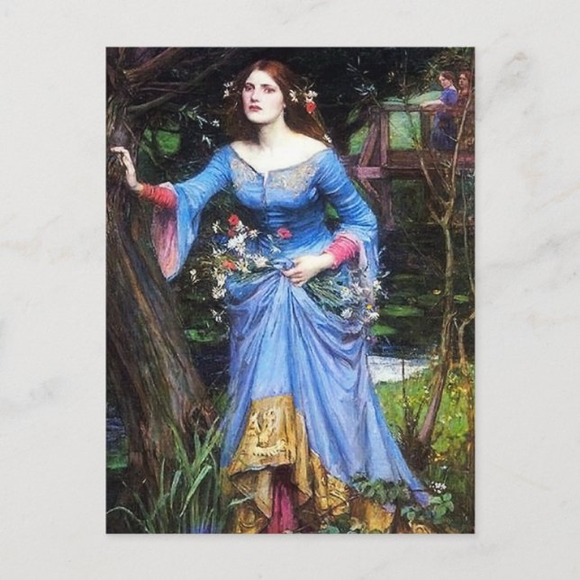 Postales de Waterhouse Ophelia (Anverso)