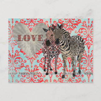 Postales de Zenya y Zeb Love Damask