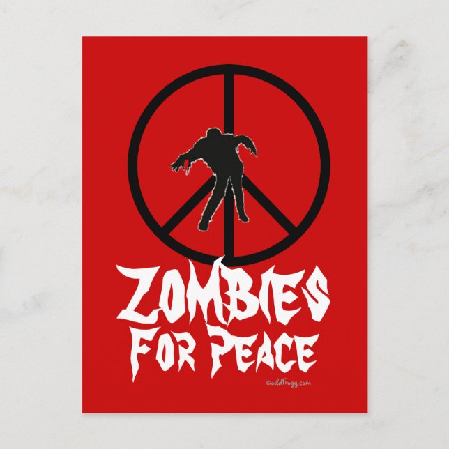 Postales de Zombies por la paz (Anverso)
