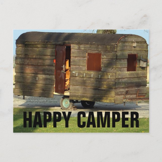 Postales del Camper Trailers de madera de Camper F (Anverso)