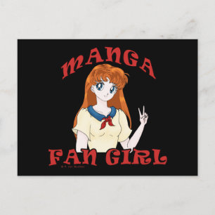 Postales del Chica del ventilador del manga