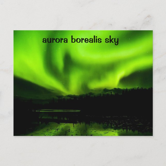 Postales del cielo de Aurora Borealis (Anverso)