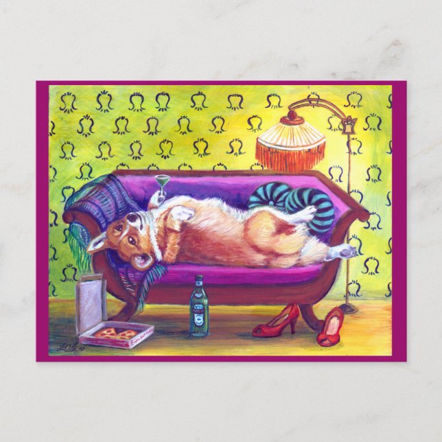 Postales del Corgi Galés del Pembroke (Anverso)