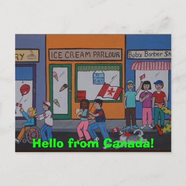 Postales del Día de Canadá (Anverso)