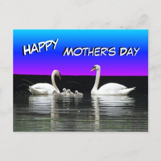 Postales del Día de la Madre Feliz Familia Swan
