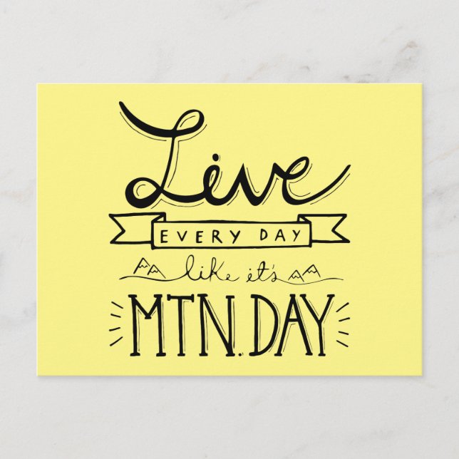 Postales del Día de la Montaña (Anverso)