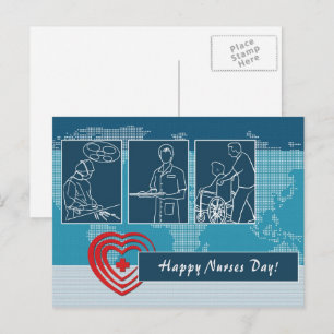 Postales del Día de las Enfermeras Felices