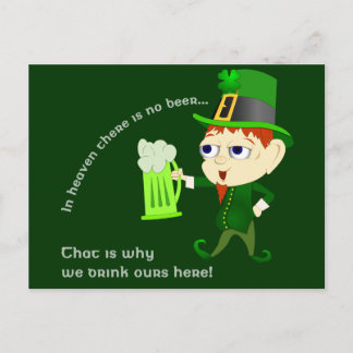 Postales del Día de Leprechaun Beer St. Patrick