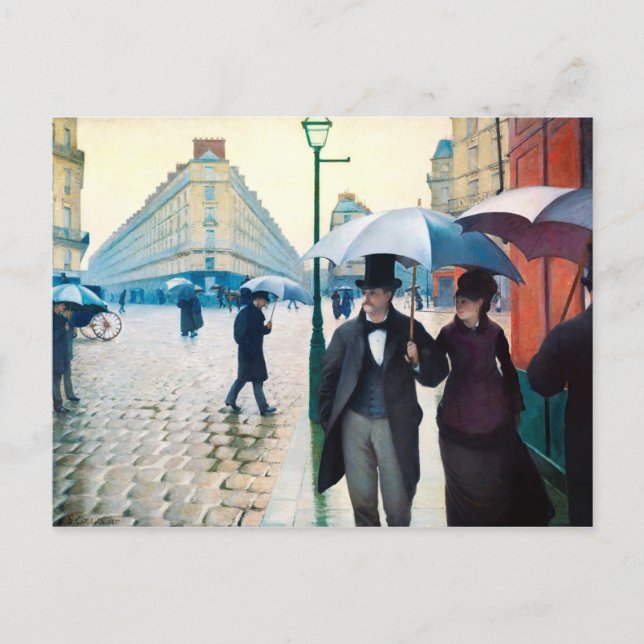 Postales del Día de Lluvia en París (Anverso)
